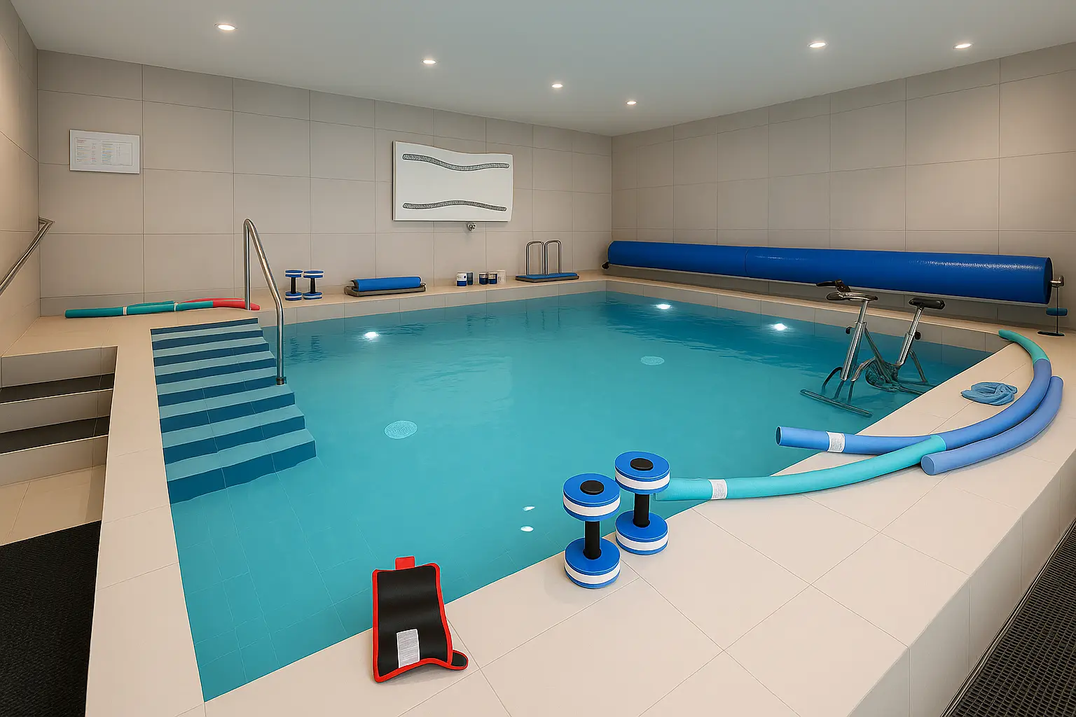 Piscine du pôle balnéothérapie de MEVA Santé