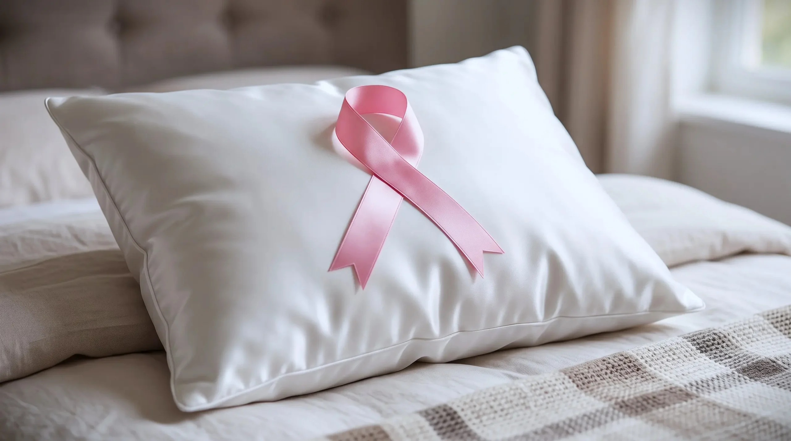 Ruban du mois Octobre Rose pour la prévention des cancers du sein